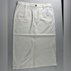 Amour Vert Cream Pencil Skirt